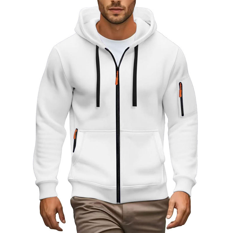 Herren Hochwertiger Zip-Hoodie Echoarchiv
