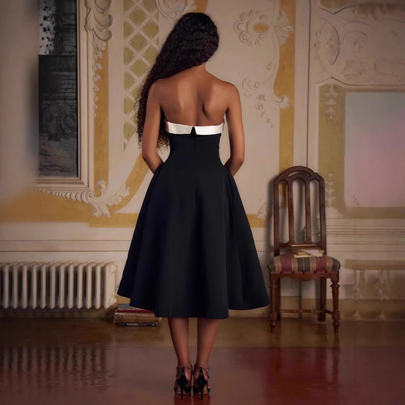 Damen Elegantes Midi-Ballkleid mit schwingendem Rock Echo Archiv