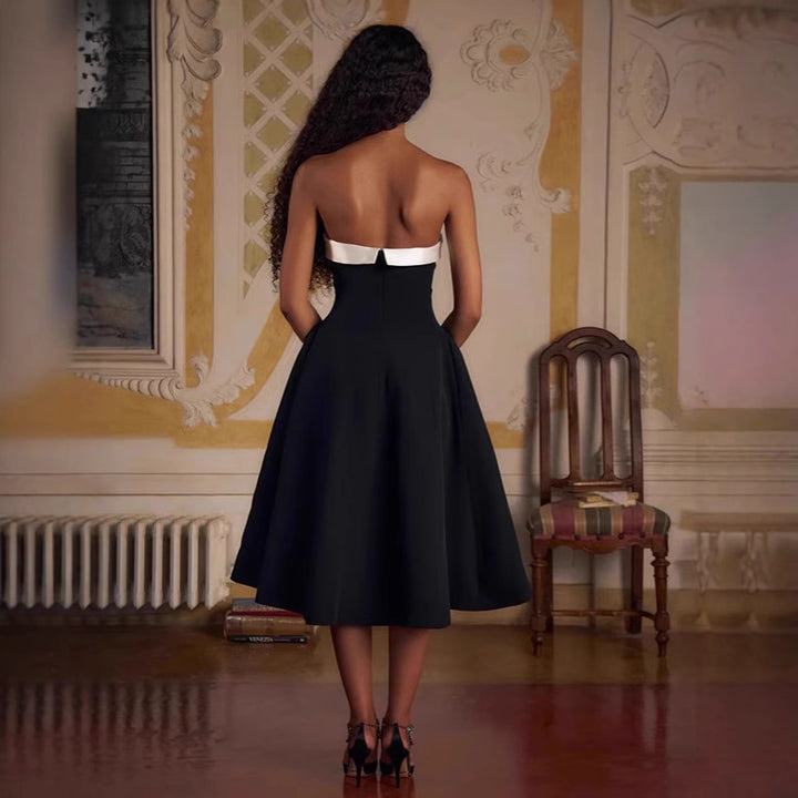 Damen Elegantes Midi-Ballkleid mit schwingendem Rock Echo Archiv