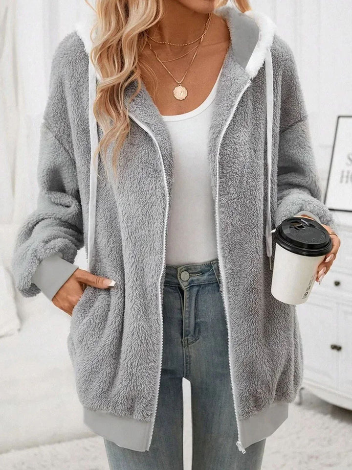 Damen Kuschelige und modische Fleecejacke Echo Archiv