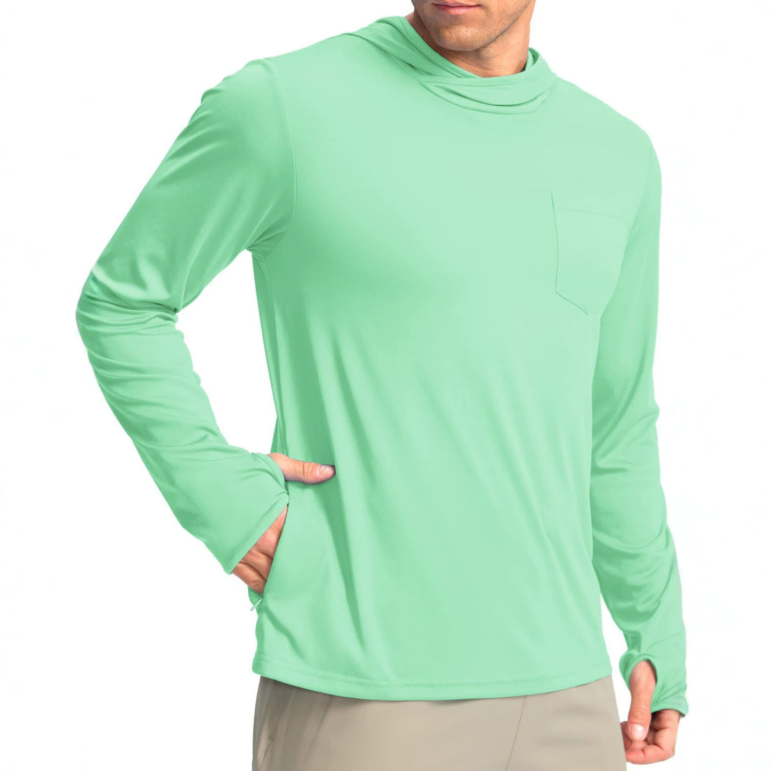 Herren Funktionsshirt mit Kapuze und Taschen – Avelline