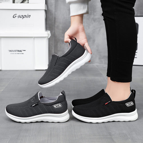 Herren nan atmungsaktiver Slip-On Strick-Freizeitschuh mit elastischem Einstieg, gepolsterter Komfortsohle und rutschfester Wellenlaufsohle Echo Archiv