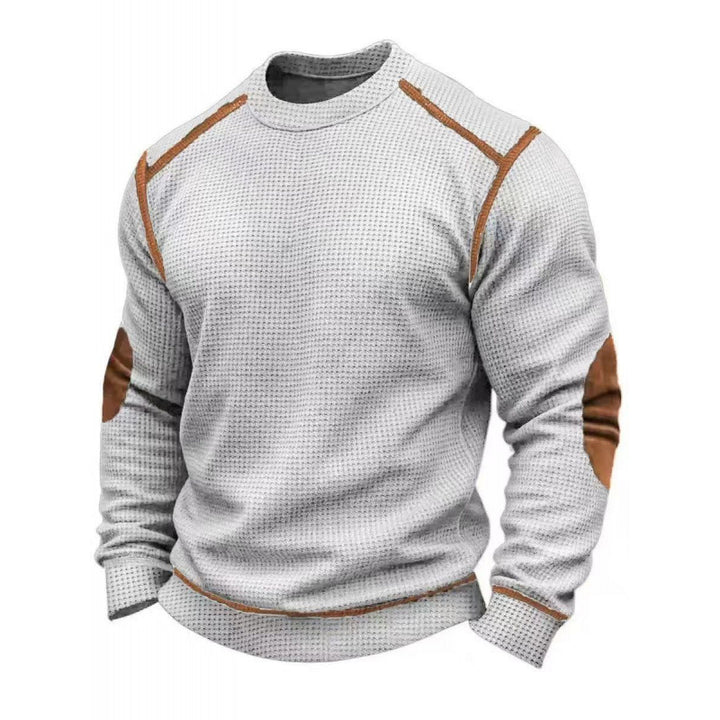 Herren Modischer Langarmpullover mit strukturiertem Design Echoarchiv
