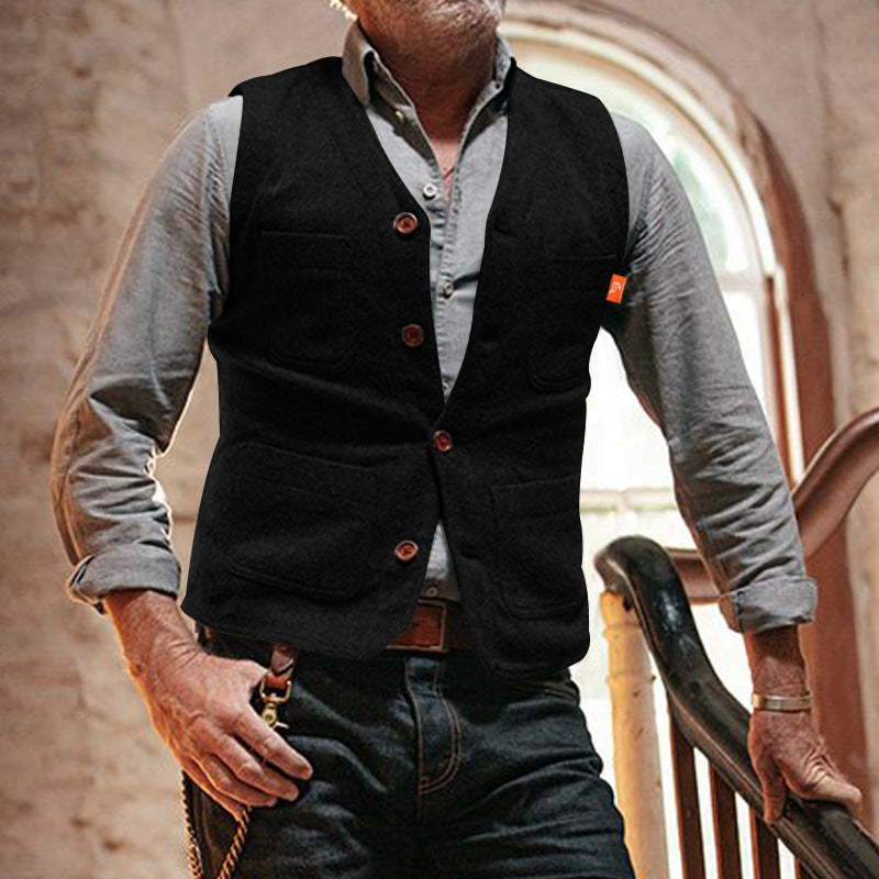 Herren elegante Weste mit knopffront Echoarchiv