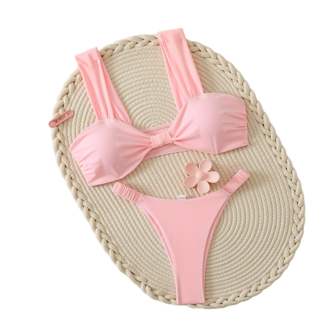 Damen Bandeau-Bikini mit breiten Trägern und voluminösem Design Echo Archiv