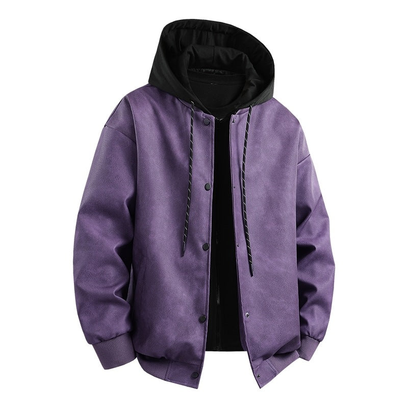 Herren modische Übergangsjacke mit abnehmbarer Kapuze und sportlichen Akzenten Echoarchiv