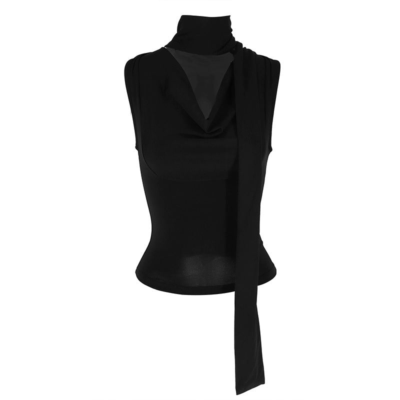 Damen Elegantes Oberteil mit modischem Schal-Design Echo Archiv