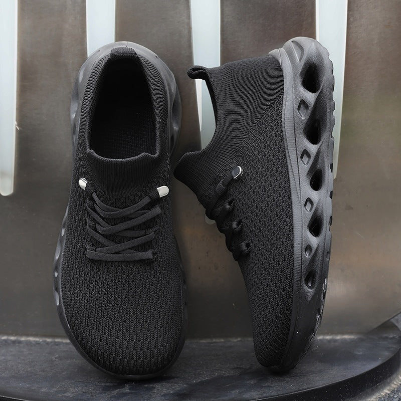 Unisex Atmungsaktive Strick-Sneaker mit sockenähnlichem Schaft und dämpfender Hohlsohle Echoarchiv