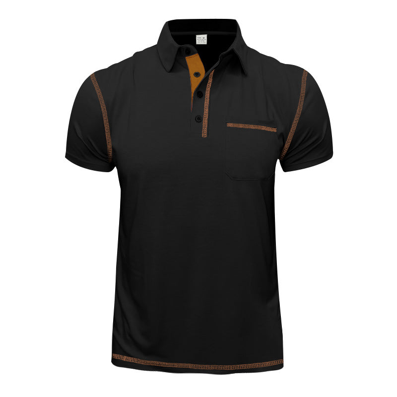 Herren Poloshirt mit modernem Kragen und praktischen Knopfdetails Echoarchiv