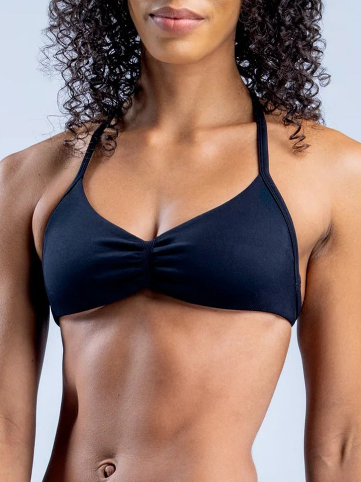 Damen Sport-Bikini-Oberteil mit raffiniertem Rüschen-Design Echo Archiv