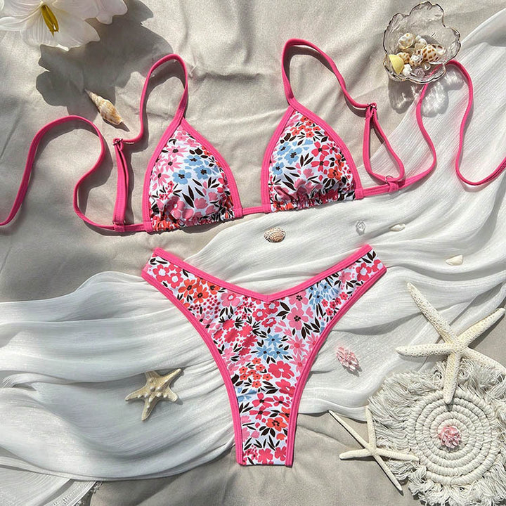 Damen Triangel-Bikini-Set mit tierischem Muster und verspieltem Design Echo Archiv