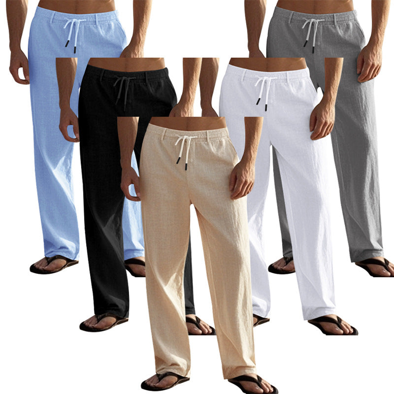 Herren lässige Freizeithose mit elastischem Bund und seitlichen Taschen Echoarchiv