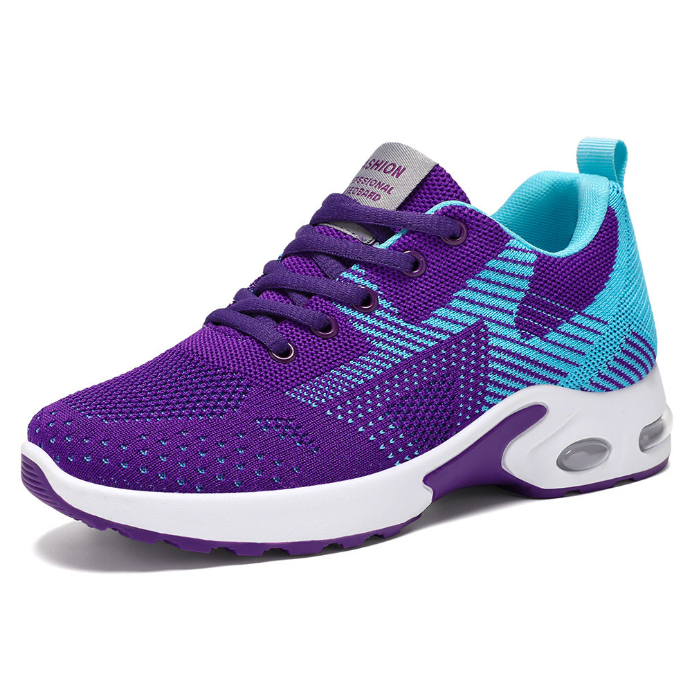 Damen nan sportive Strick-Sneaker mit stoßdämpfender Air-Unit, ergonomischer Komfortsohle und elastischer Schnürung Echo Archiv