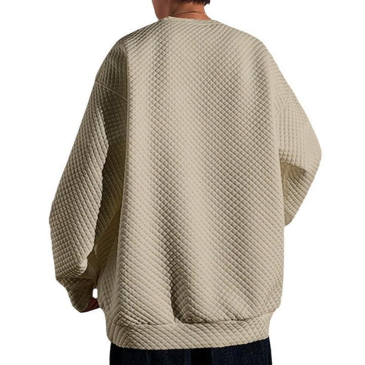 Herren bequemer Sweatshirt mit strukturiertem Design und lockerer Passform Echoarchiv