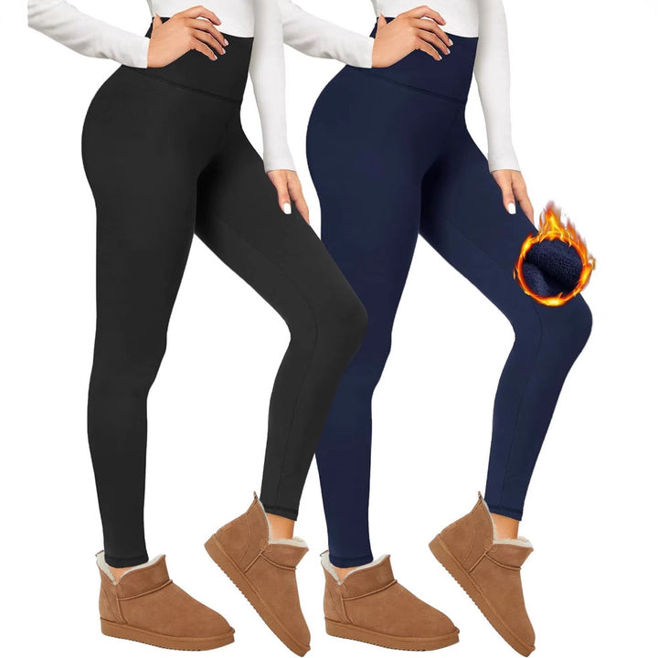 Damen Fleecegefütterte Thermoleggings mit hohem Bund und figurformendem Stretch Echo Archiv