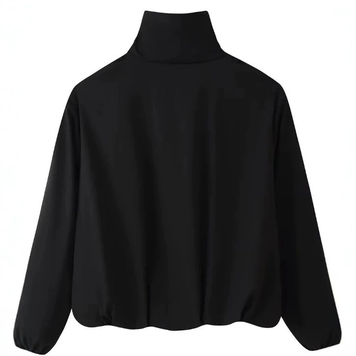 Damen Kurz geschnittener Boxy‑Blouson mit hohem Stehkragen und überschnittenen Ärmeln Echo Archiv