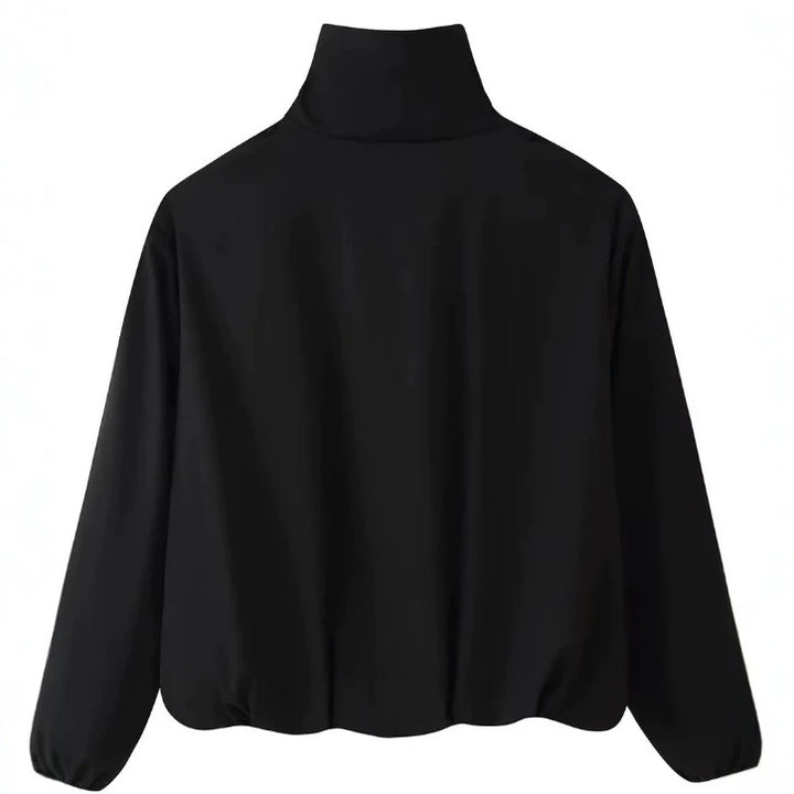 Damen Kurz geschnittener Boxy‑Blouson mit hohem Stehkragen und überschnittenen Ärmeln Echo Archiv
