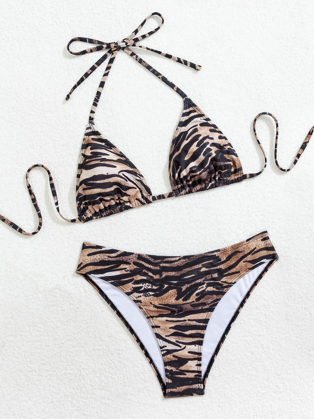 Damen Triangel-Bikini mit floralem Muster und verstellbaren Trägern Echo Archiv