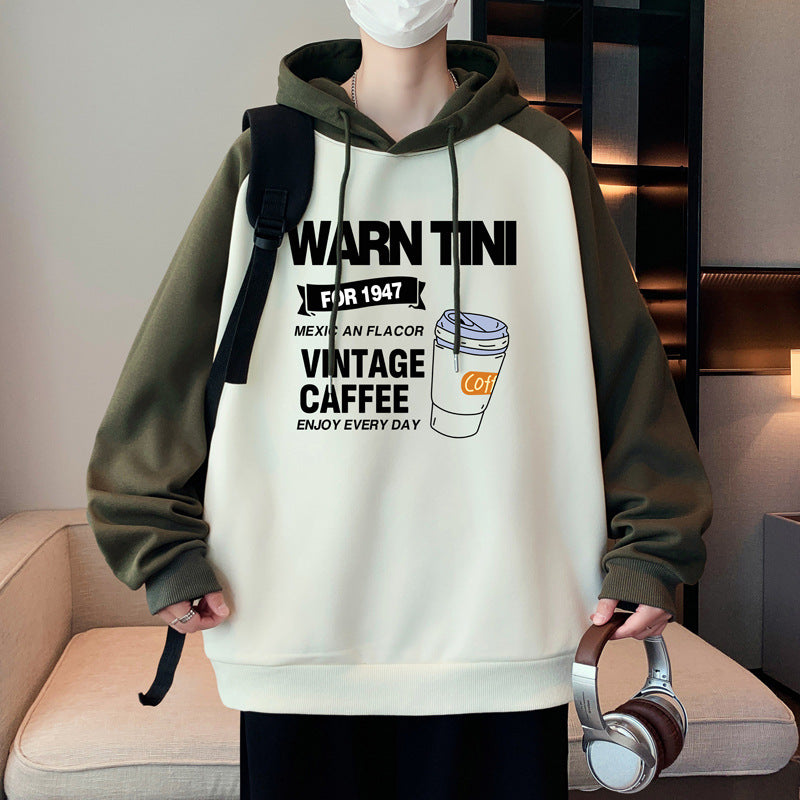 Herren lässiger Hoodie mit grafischem Print Echoarchiv