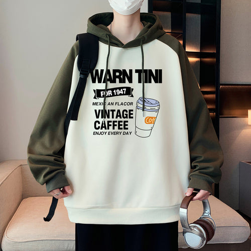 Herren lässiger Hoodie mit grafischem Print Echoarchiv