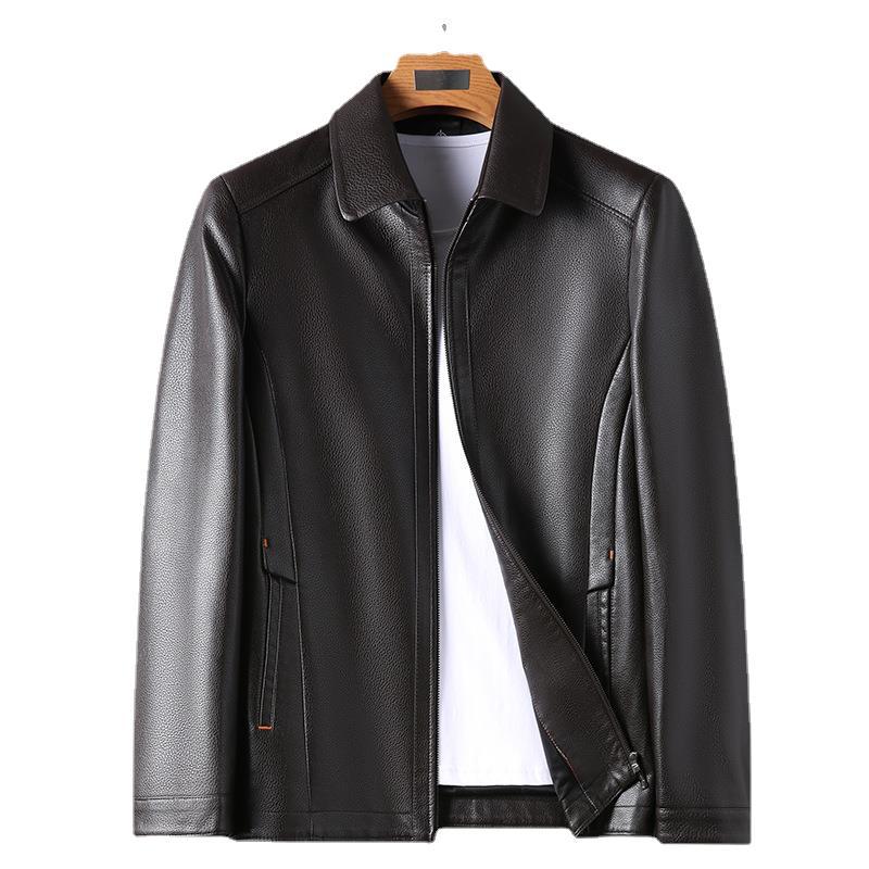 Herren elegante Lederjacke mit modernem Schnitt Echoarchiv