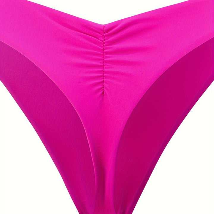 Damen Bikini-Höschen mit seitlichen Rüschendetails und hohem Schnitt Echo Archiv