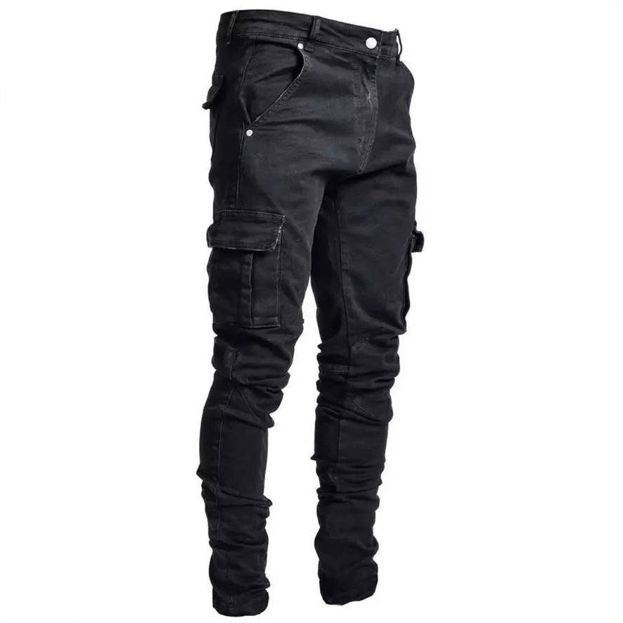 Herren Cargo-Jeans mit multifunktionalen Taschen und modernem Slim-Fit Schnitt Echoarchiv