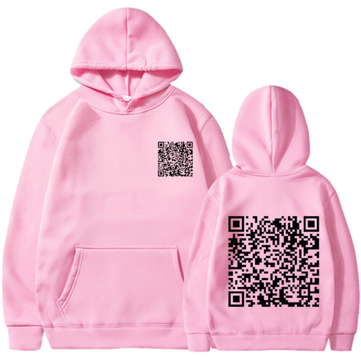 Damen Sportlicher Kapuzenpullover mit QR-Code Echoarchiv