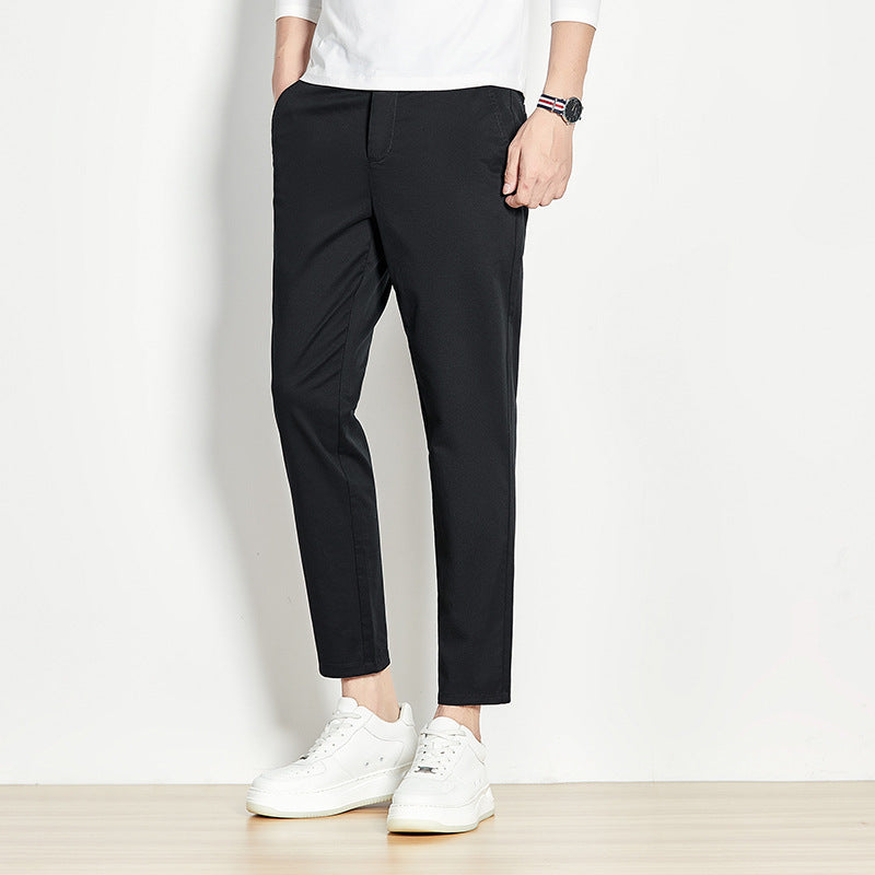 Herren Chinohose mit schmalem Schnitt und elastischem Bund Echoarchiv