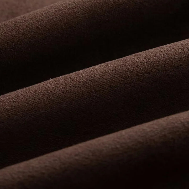 Damen nan kurzer Veloursoptik-Mantel mit Schalkragen, Bindegürtel und Eingrifftaschen Echo Archiv