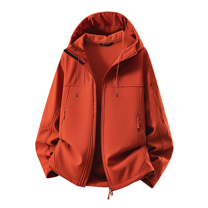 Herren Softshell-Jacke mit Fleecefutter, wasserabweisend und kapuzenverstärkung Echoarchiv