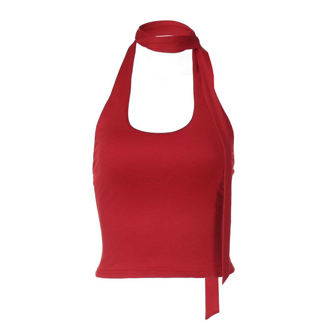Damen elegantes Haltertop mit verspieltem Krawatten-Design Echo Archiv