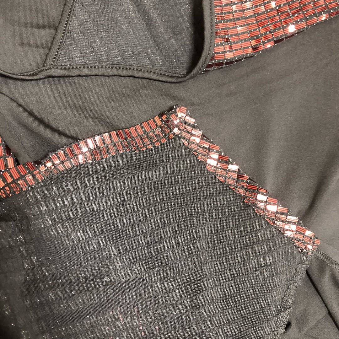 Damen Maxi-Kleid mit schimmerndem Pailletten-Detail und eleganter Silhouette Echo Archiv