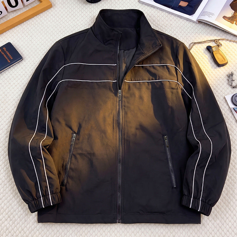 Herren Sportliche Übergangsjacke mit reflektierenden Streifen Echo Archiv