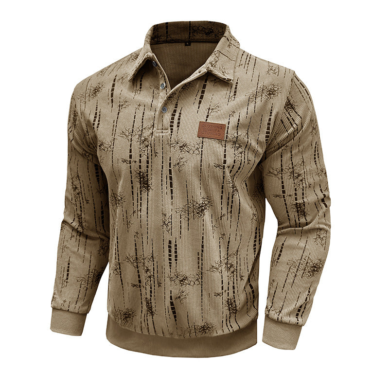 Herren lässiger Pullover mit modernem Strukturdesign Echoarchiv