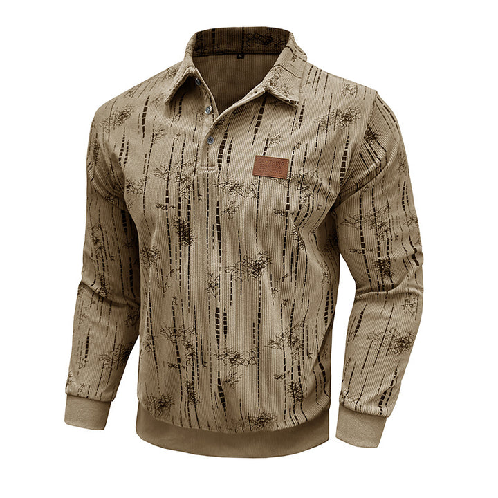 Herren lässiger Pullover mit modernem Strukturdesign Echoarchiv