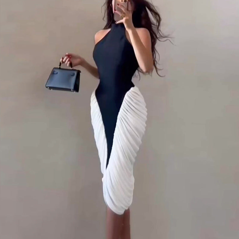 Damen figurbetontes Midi-Kleid mit asymmetrischem Design Echo Archiv