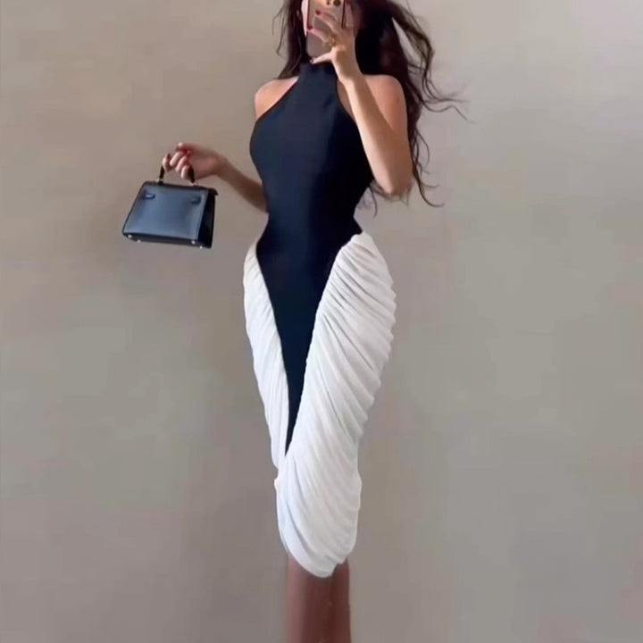Damen figurbetontes Midi-Kleid mit asymmetrischem Design Echo Archiv