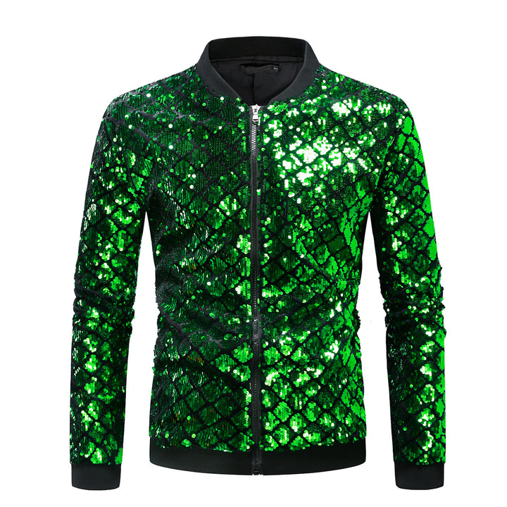 Herren Glitzernde Steppjacke Echoarchiv