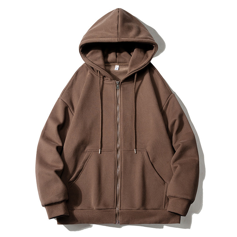 Herren Kapuzensweatjacke mit durchgehendem Reißverschluss, Oversize‑Schnitt und Raglanärmeln Echo Archiv
