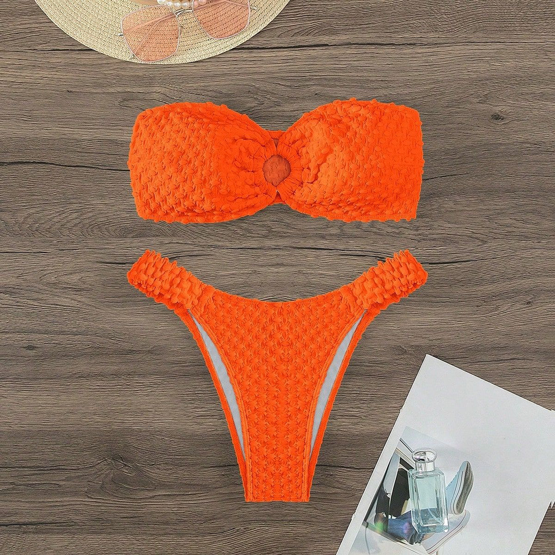 Damen Bandeau-Bikini mit strukturierter Oberfläche und sehr gutem Sitz Echo Archiv