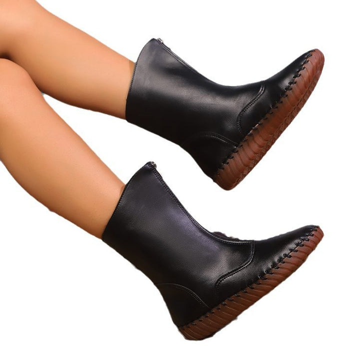 Damen nan knöchelhohe Stretch-Stiefelette mit handgenähter Mokassinnaht und profilierter Leichtlaufsohle Echo Archiv