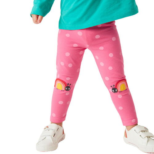 Mädchen Leggings mit fröhlichem Schnecken- und Punkten-Motiv Echo Archiv