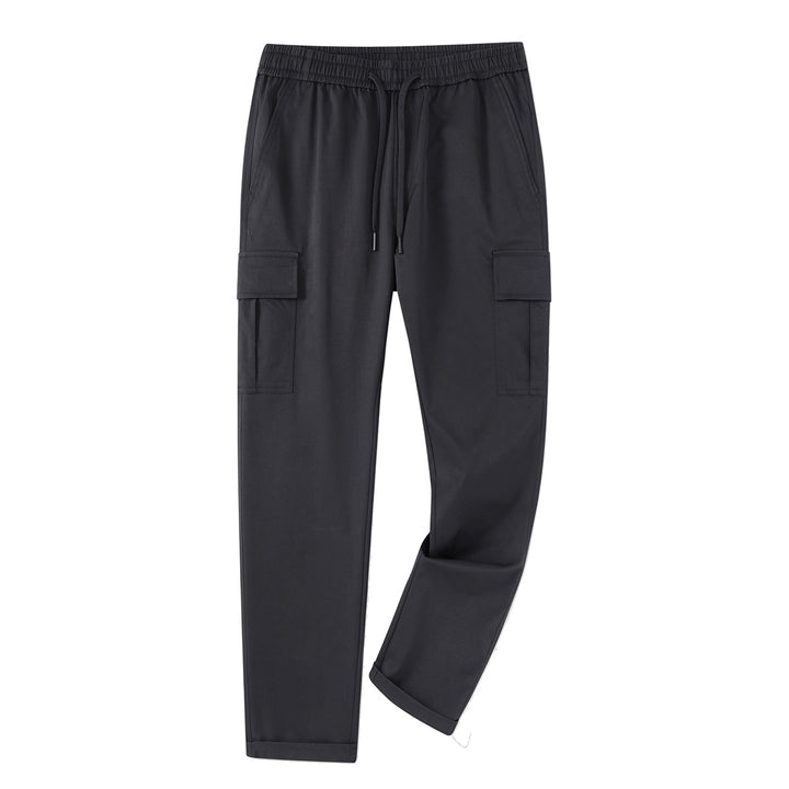 Herren bequeme Cargo-Hose mit elastischem Bund und praktischen Taschen Echoarchiv