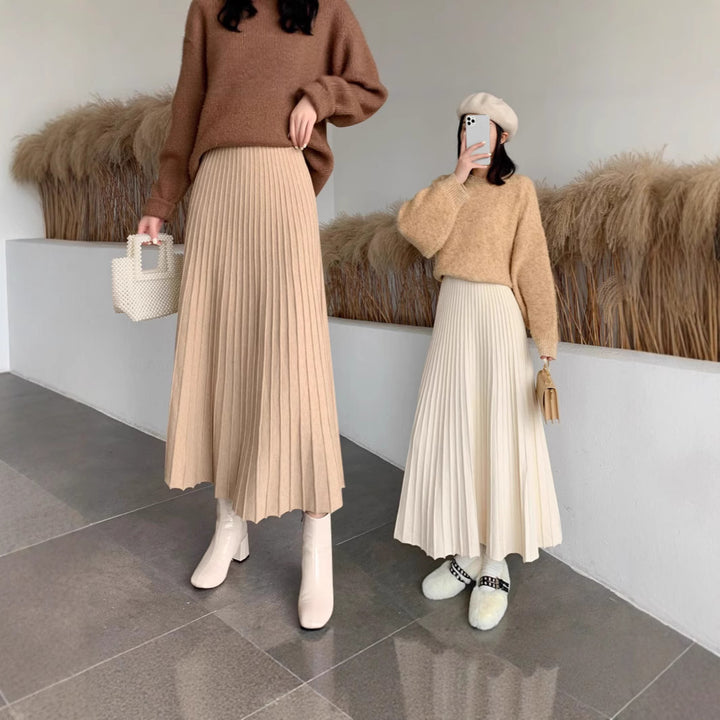 Damen Eleganter Plissee-Rock Echo Archiv