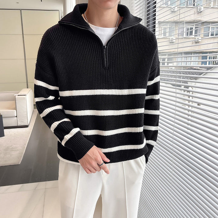 Damen Oversized Pullover mit Reißverschluss Echoarchiv