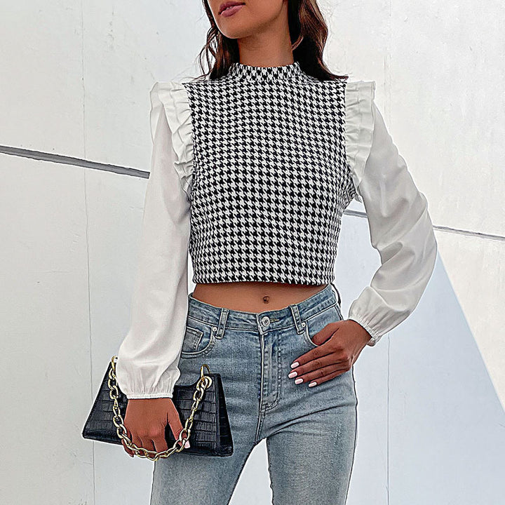 Damen Modisches Bustier-Oberteil mit Puffärmeln Echo Archiv