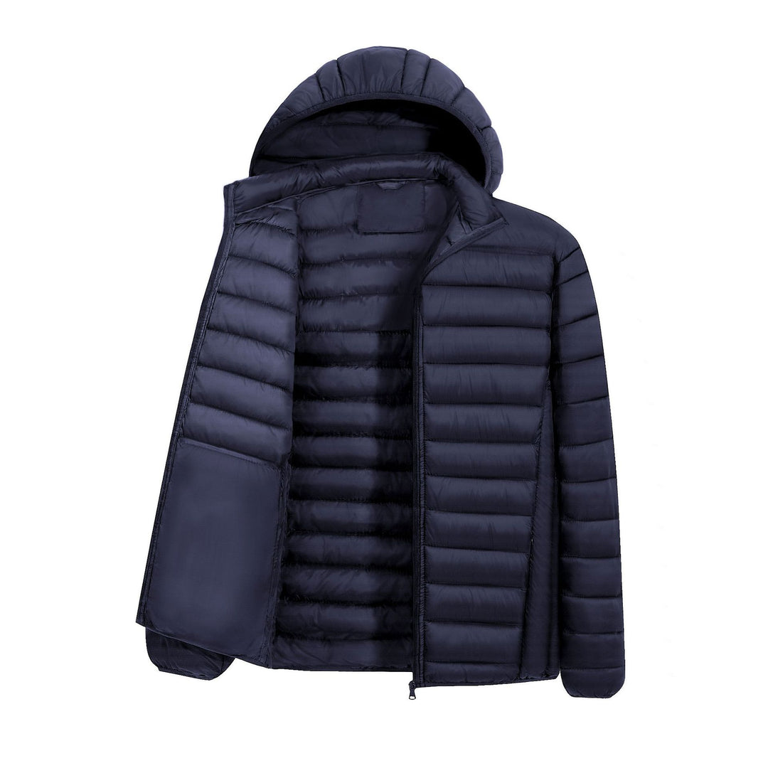 Herren Leichte Steppjacke mit Kapuze Echoarchiv