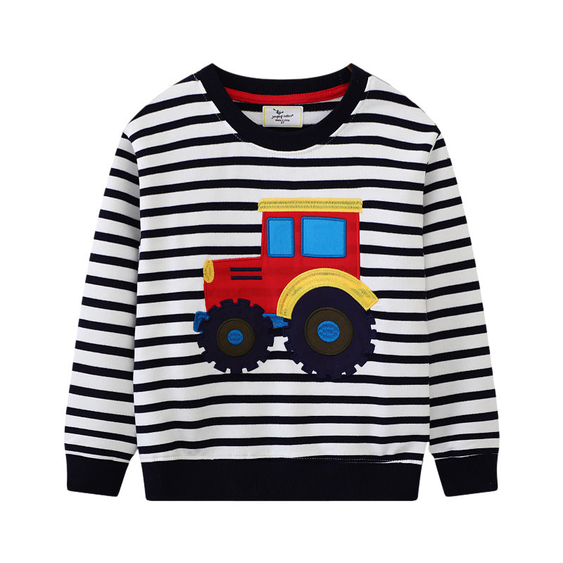 Jungen Sweatshirt mit kreativem Traktor-Design Echo Archiv