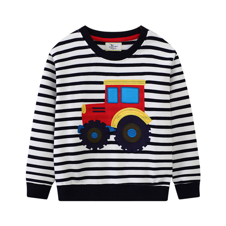 Jungen Sweatshirt mit kreativem Traktor-Design Echo Archiv